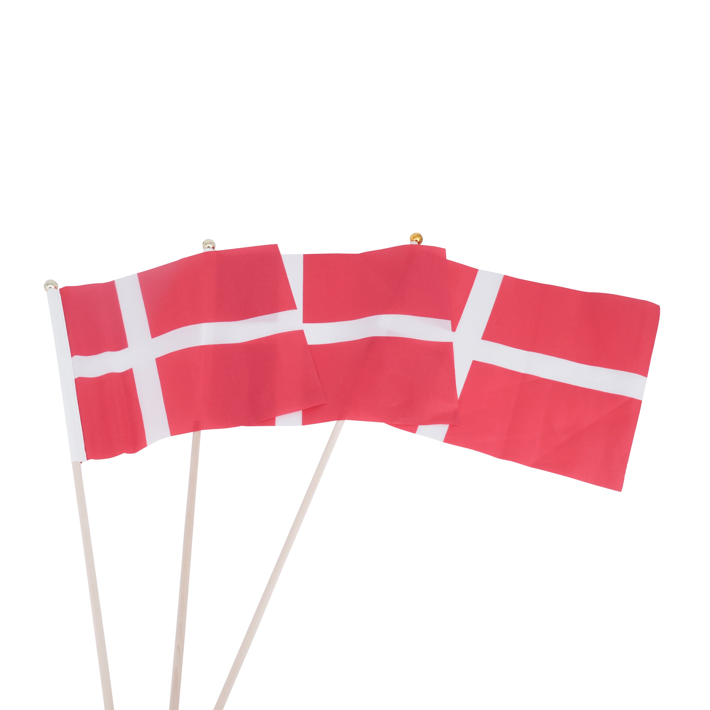Dannebrog på træpind 3 stk.