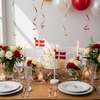 Bordflag dannebrog 22 cm 2 stk.