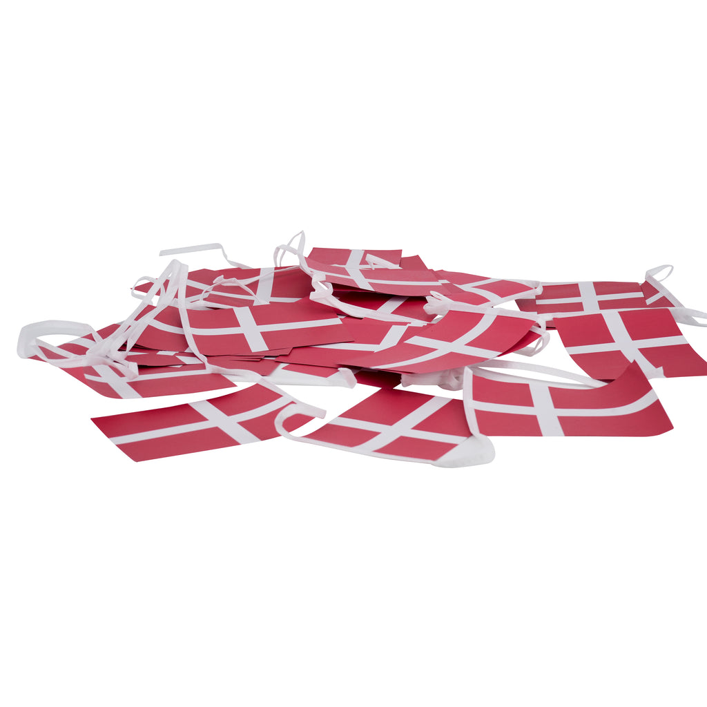 Guirlande m/20 stk. papirflag