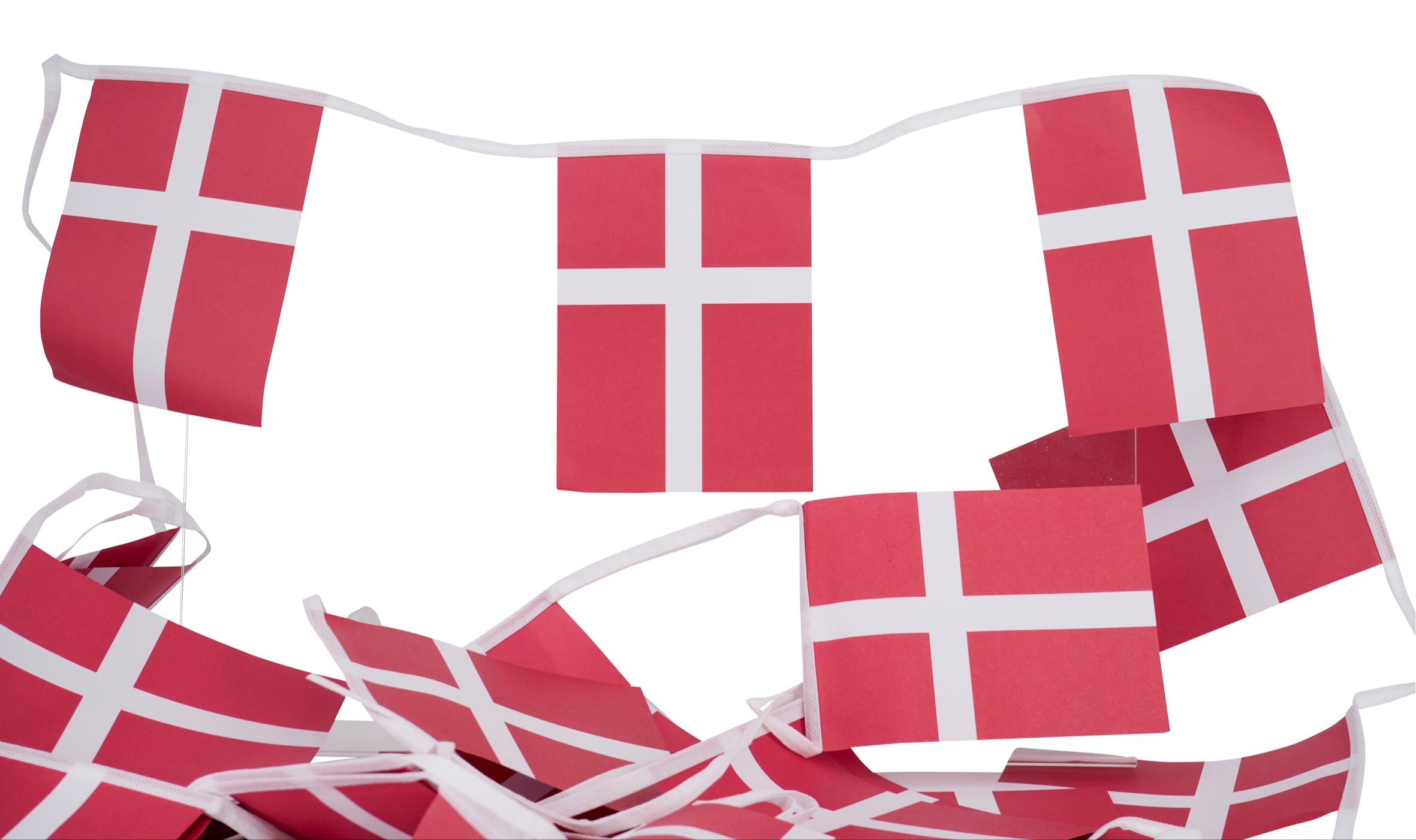 Guirlande m/20 stk. papirflag