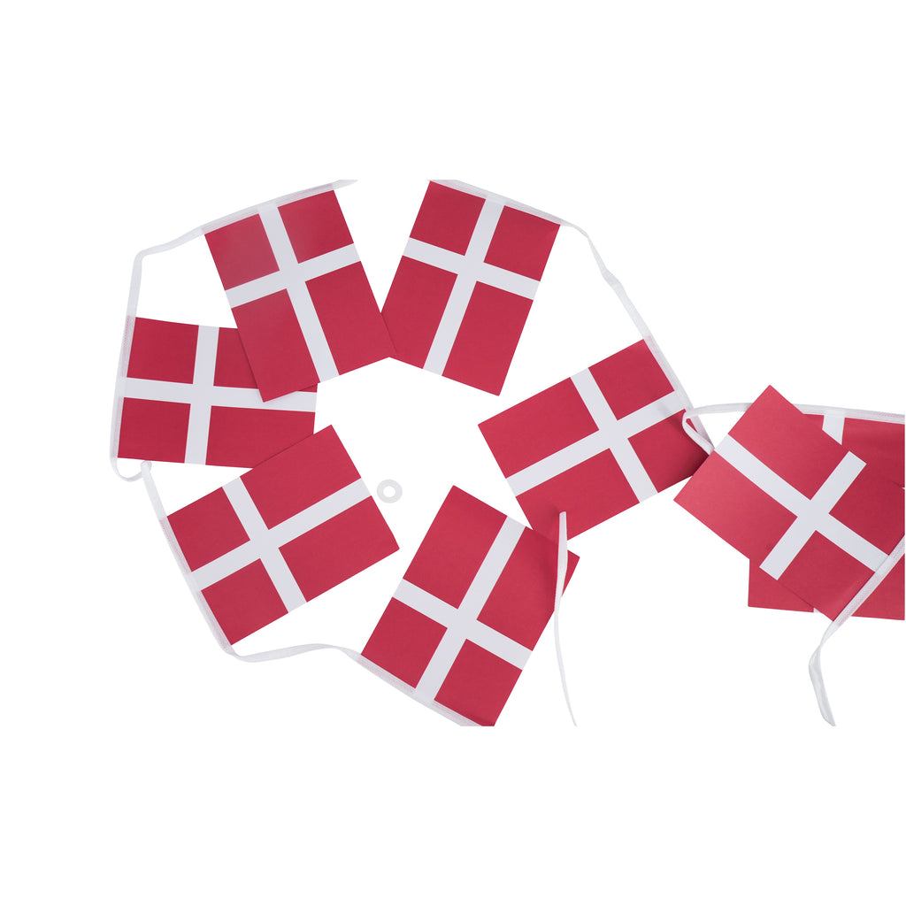 Guirlande m/20 stk. papirflag